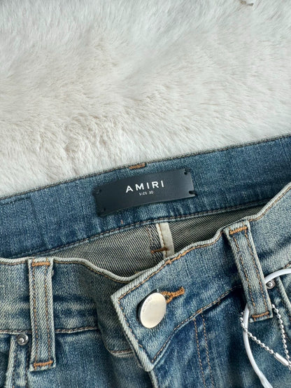 Amiri Palm Tree Distressed Denim Pants