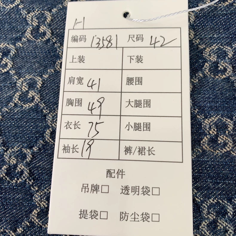 Gucci Blue Logo Print Denim Dress