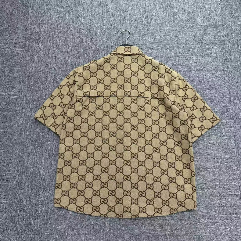Gucci Double G Print Short Sleeve Shirt-zp