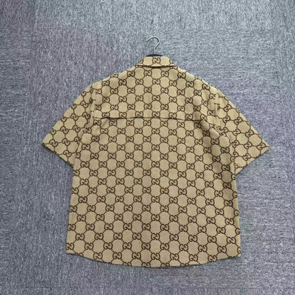 Gucci Double G Print Short Sleeve Shirt-zp