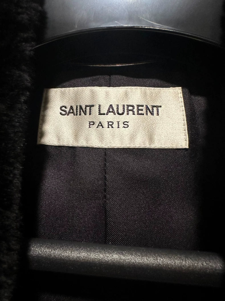Saint Laurent Velvet Overcoat 22FW
