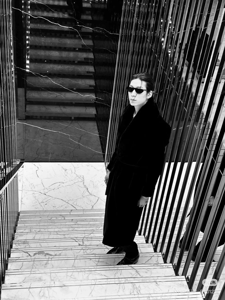 Saint Laurent Velvet Overcoat 22FW