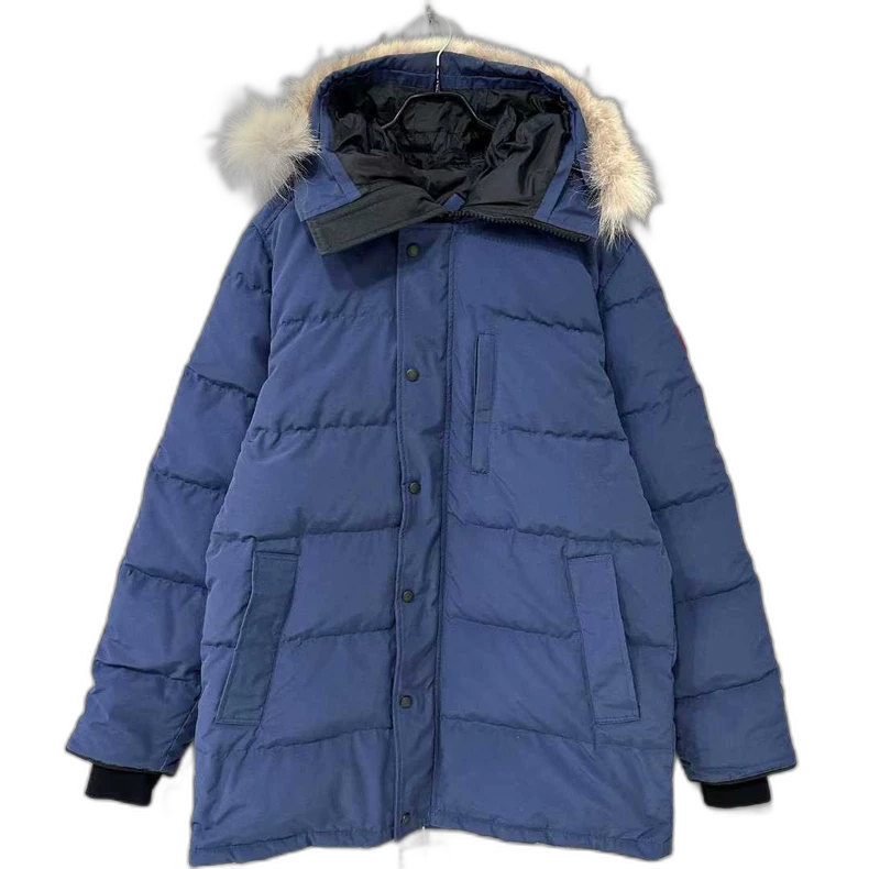 Canada Goose Blue Fur Collar Down Jacket