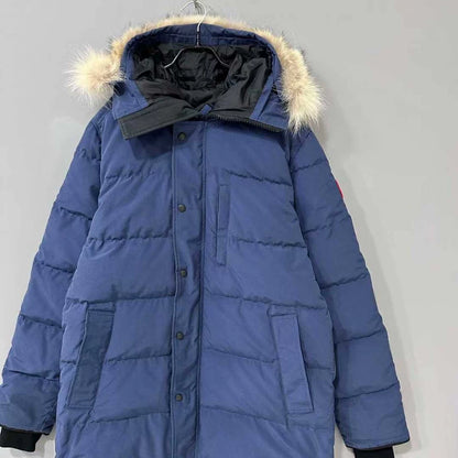 Canada Goose Blue Fur Collar Down Jacket
