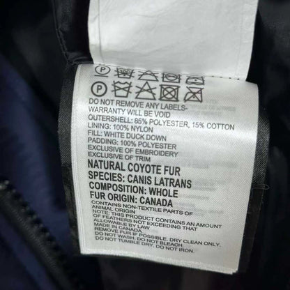 Canada Goose Blue Fur Collar Down Jacket