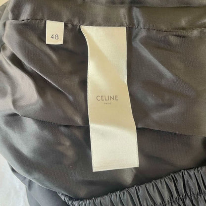 Celine Black and White Checkered Windbreaker