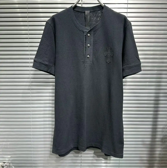 Chrome Hearts Black Cotton Short Sleeve T-Shirt 0089