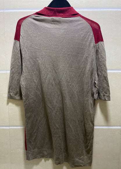 Hermes Knit Polo Shirt in Red