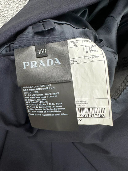 Prada Logo Sleeve Tag Blazer