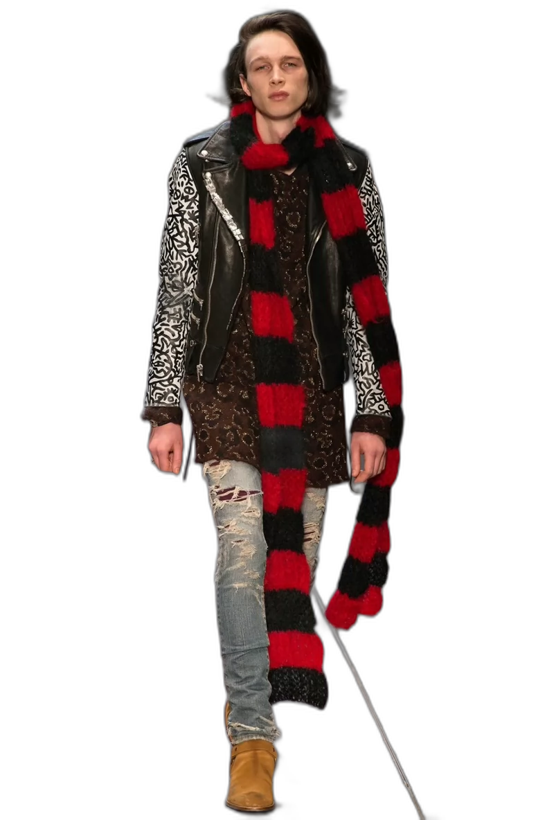 Saint Laurent SLP Sumi-ink Leather Jacket