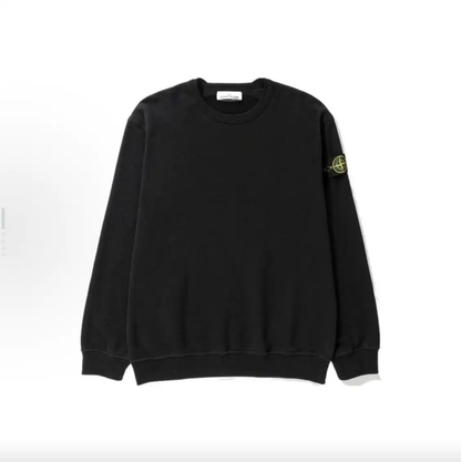 Stone Island Black Cotton Men's Hoodie 0089