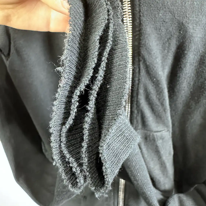 Rick Owens Black Men's Hoodie Jacket 0089