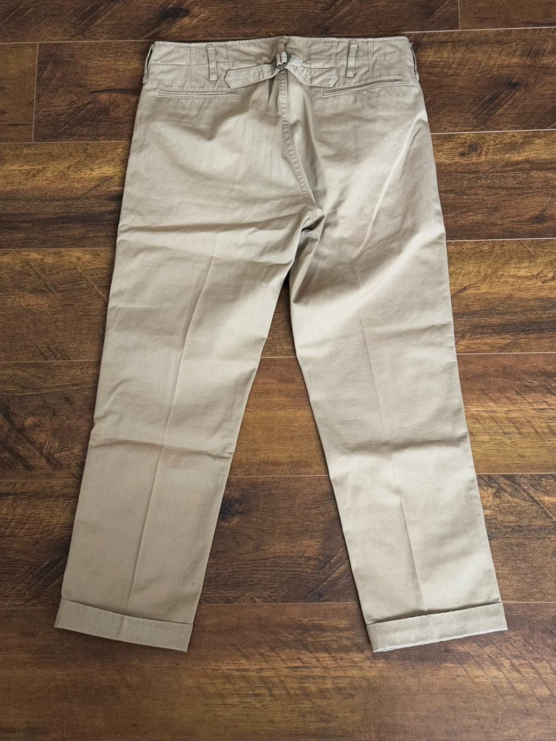 Visvim High Water Chino Pants in Khaki