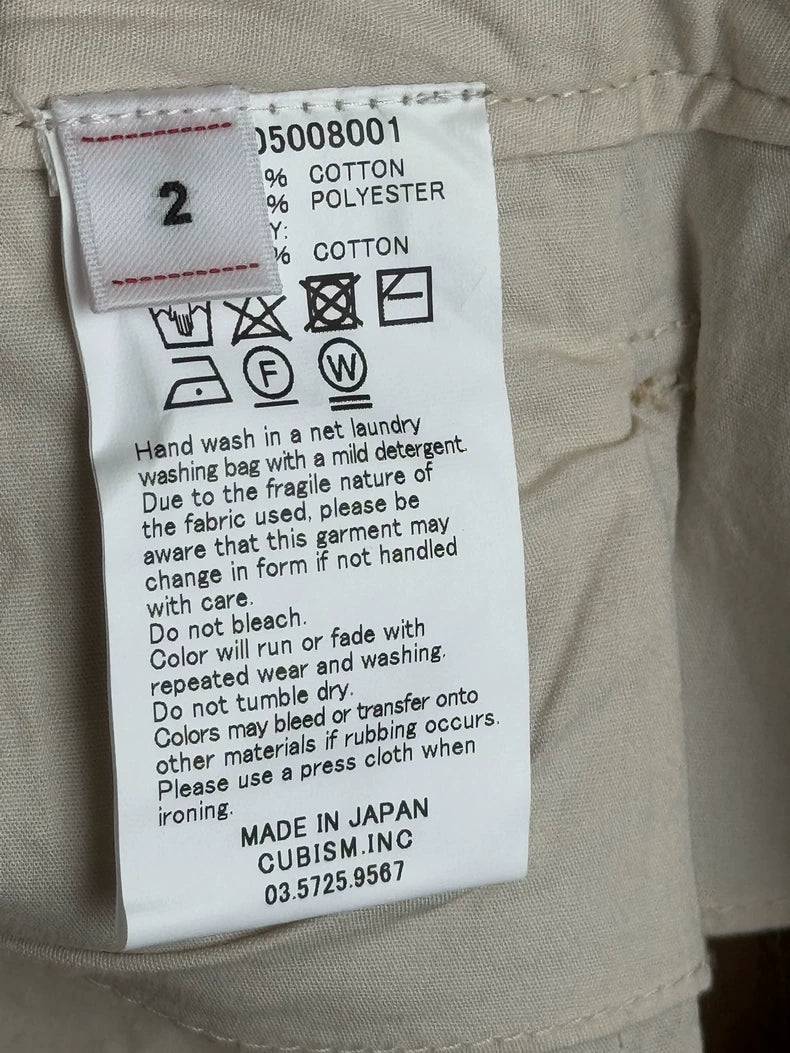 Visvim High Water Chino Pants in Khaki