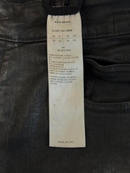 Rick Owens Black Waxed Pants