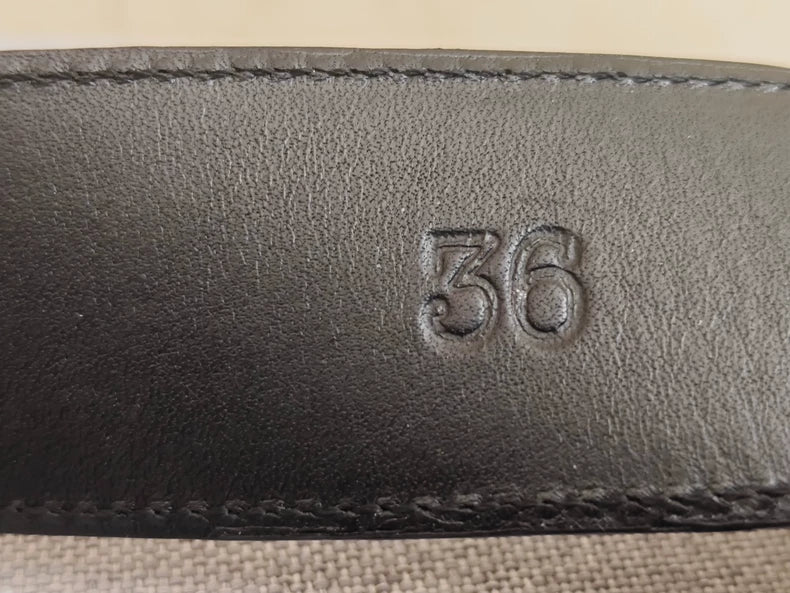 Chrome Hearts Black Leather Belt