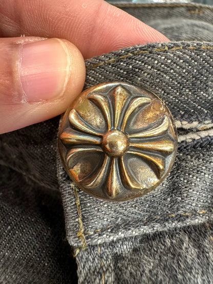 Chrome Hearts Black Grey 501 Jeans-yf