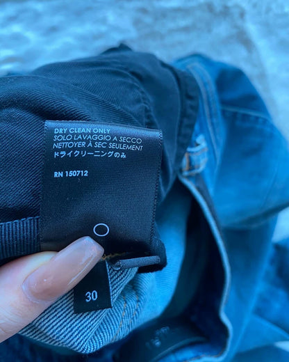 Amiri Water Wash Blue Denim Pants