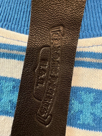 Chrome Hearts White Blue Stripe Short Sleeve Tee-yf