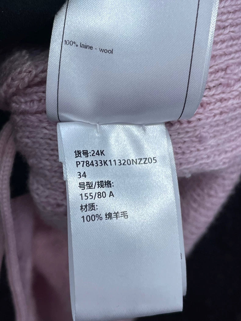 CHANEL 24K Knit Cardigan in Pink and Black