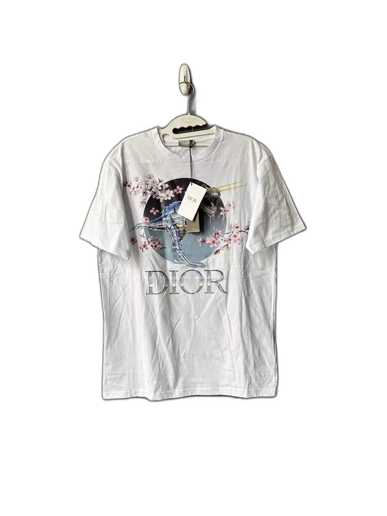 Dior Short Sleeve White T-Shirt