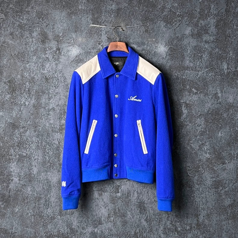 AMIRI Blue and White Jacket Coat