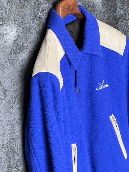 AMIRI Blue and White Jacket Coat