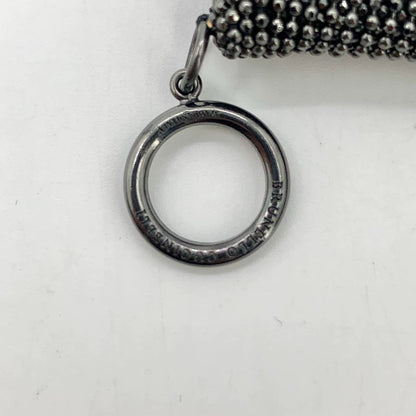 Black Layered Beaded Necklace 53cm Length