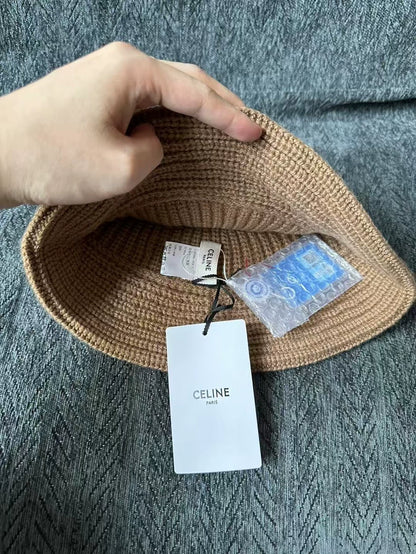Celine Brown Cashmere Fisherman Hat