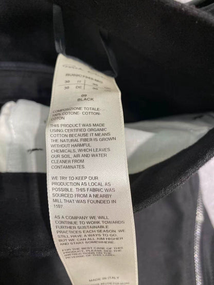 Rick Owens Men's Black Zip Wide-Leg Pants