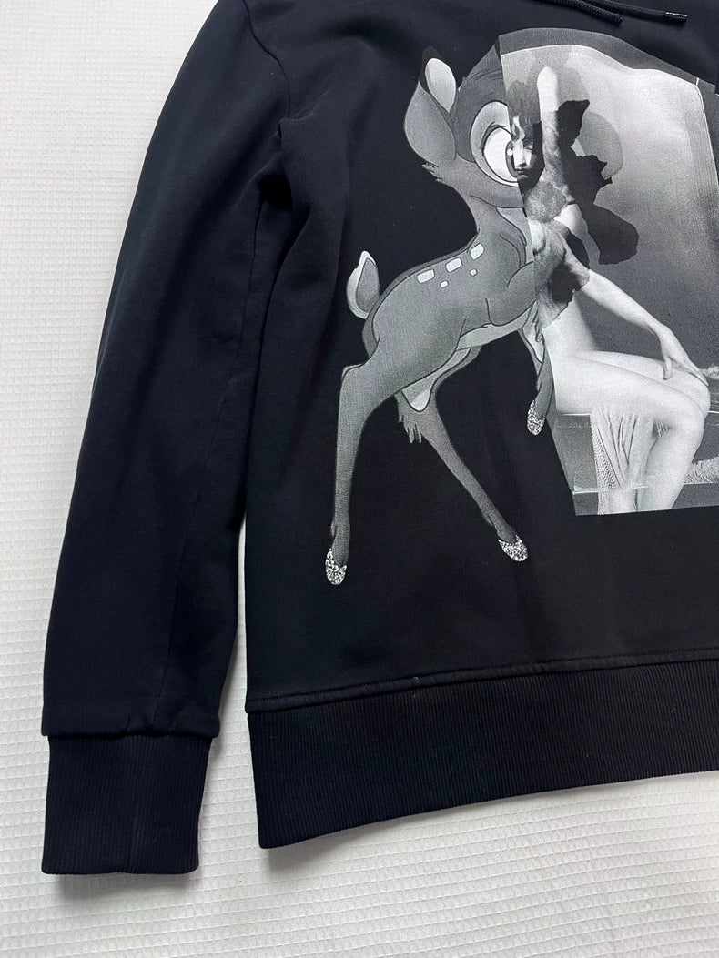 Givenchy Black Hoodie with Graphic Design