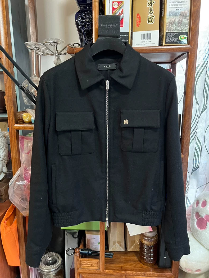 Amiri Wool Fannel Blouson Jacket