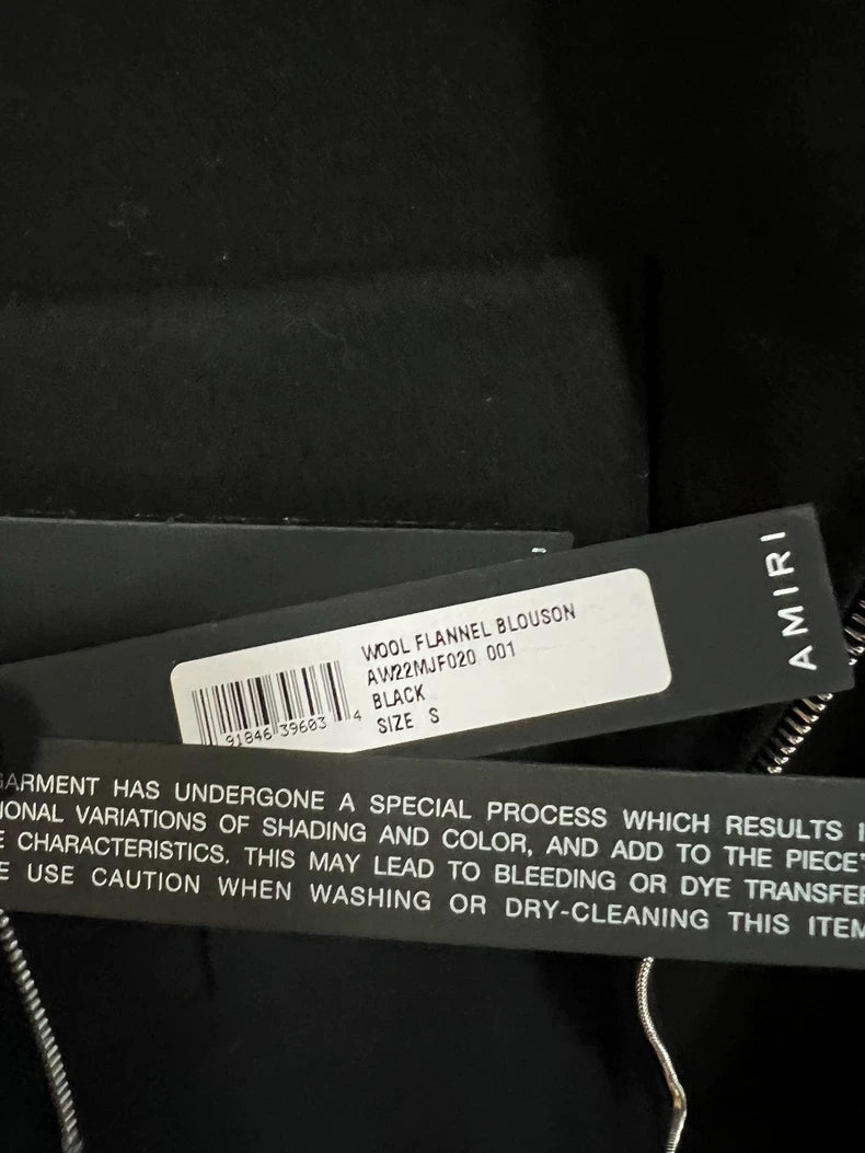 Amiri Wool Fannel Blouson Jacket