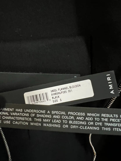 Amiri Wool Fannel Blouson Jacket