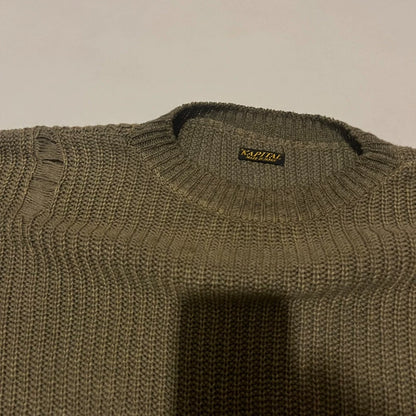 Kapital Short Knit Sweater in Brown