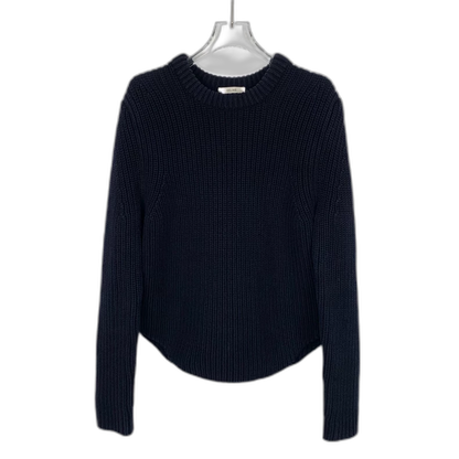 Celine Navy Blue Long Sleeve Knit Sweater