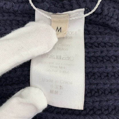 Celine Navy Blue Long Sleeve Knit Sweater