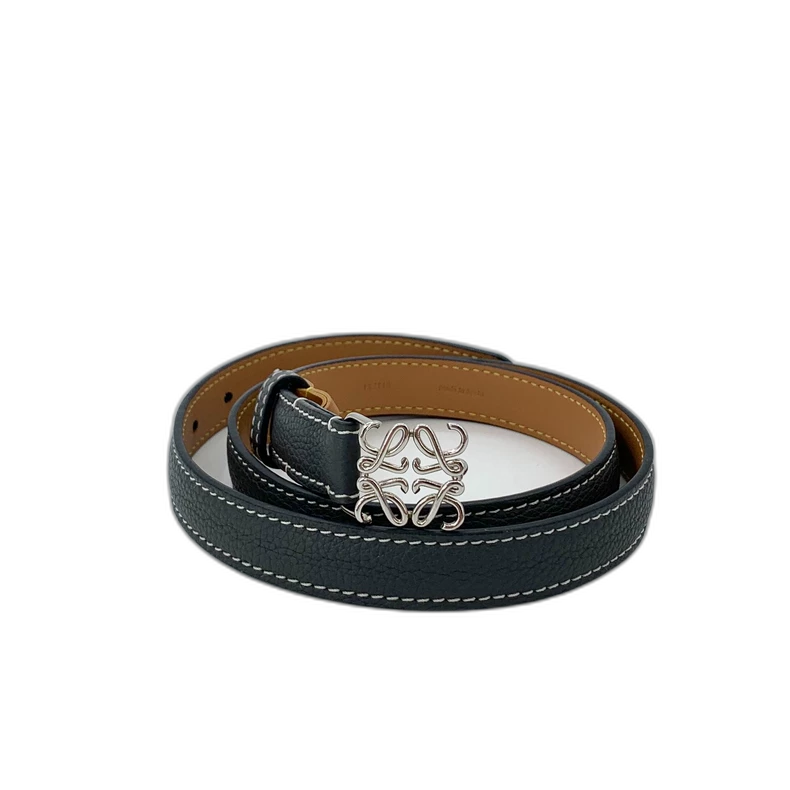 Loewe Black Logo Metal Belt