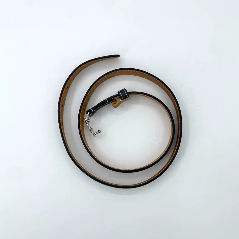 Loewe Black Logo Metal Belt