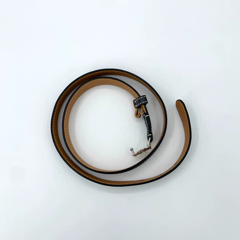 Loewe Black Logo Metal Belt