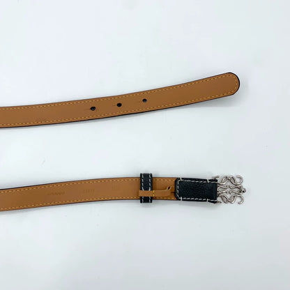 Loewe Black Logo Metal Belt