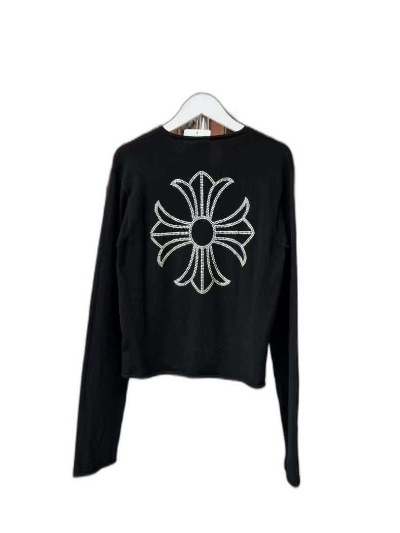Chrome Hearts Rhinestone Knit Cashmere Sweater