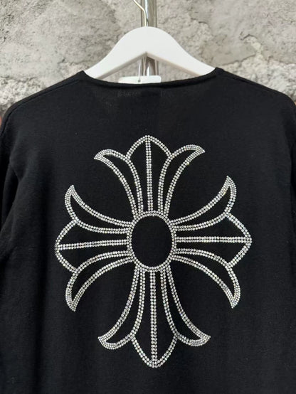 Chrome Hearts Rhinestone Knit Cashmere Sweater