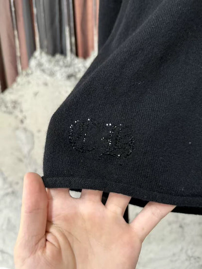 Chrome Hearts Rhinestone Knit Cashmere Sweater