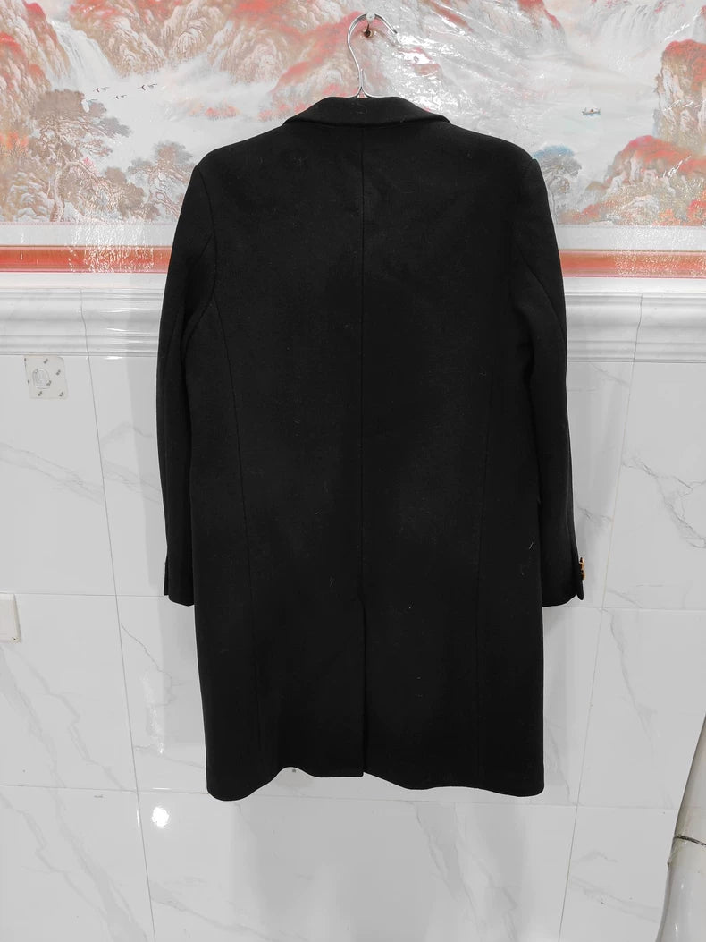 Vintage Dior Black Wool Coat