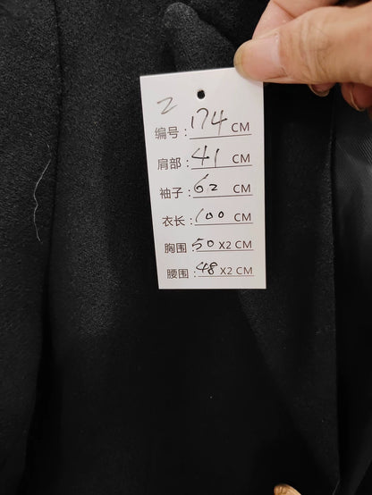 Vintage Dior Black Wool Coat