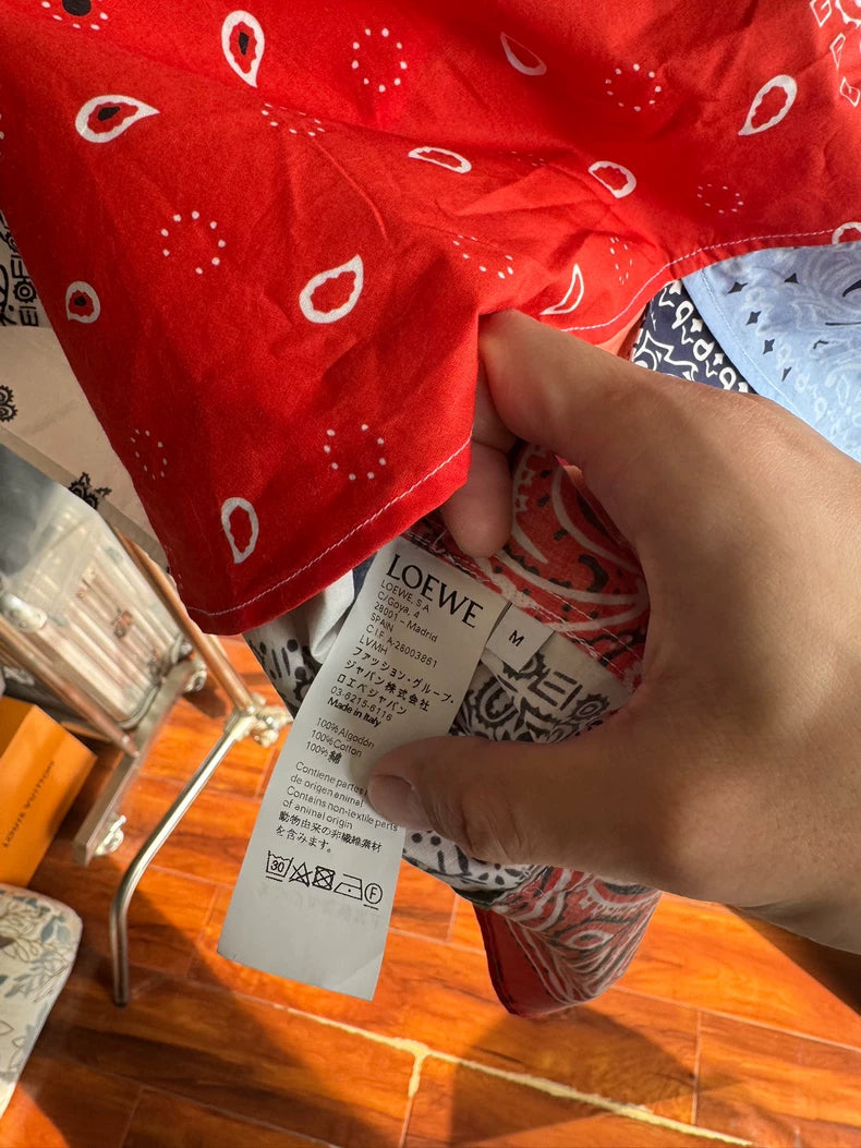 Loewe Asymmetrical Patchwork Shirt