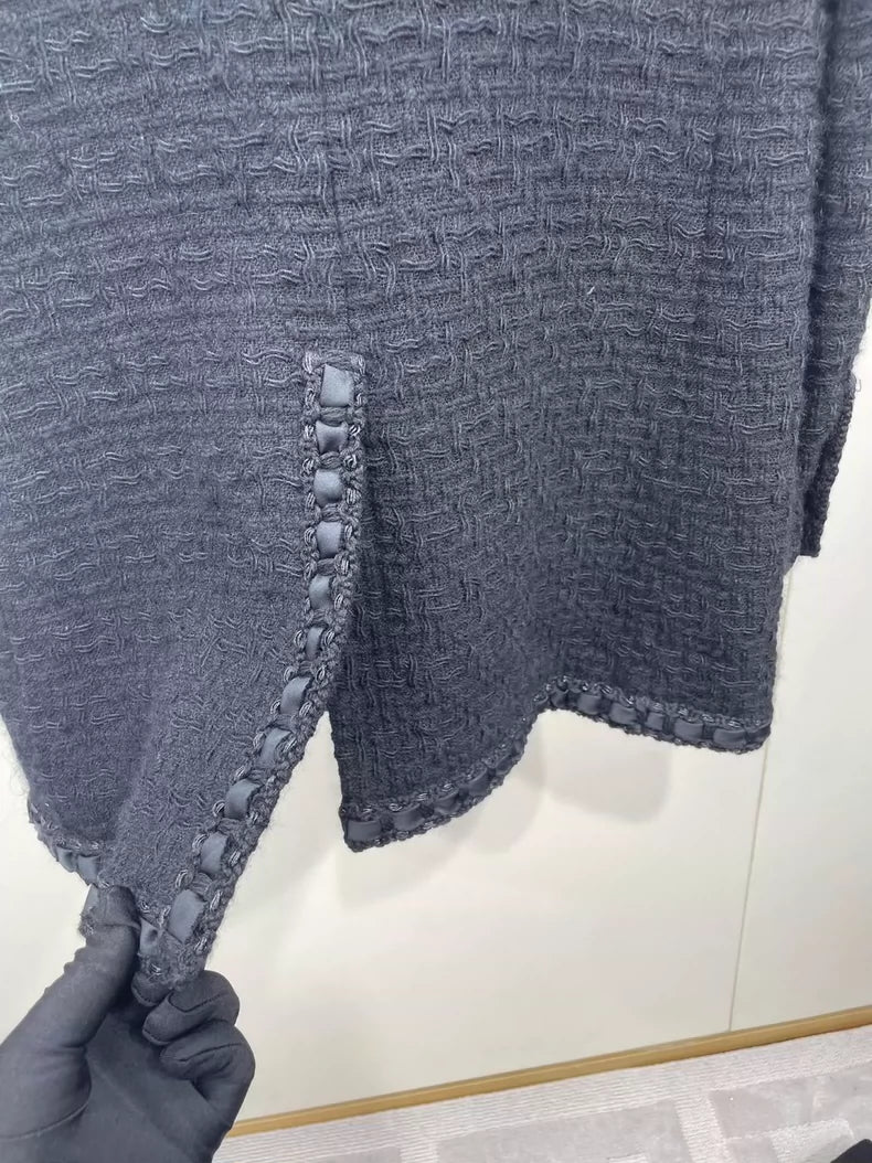 Chanel Black Long Coat