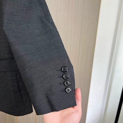 Dior Wool Blazer in Dark Pattern