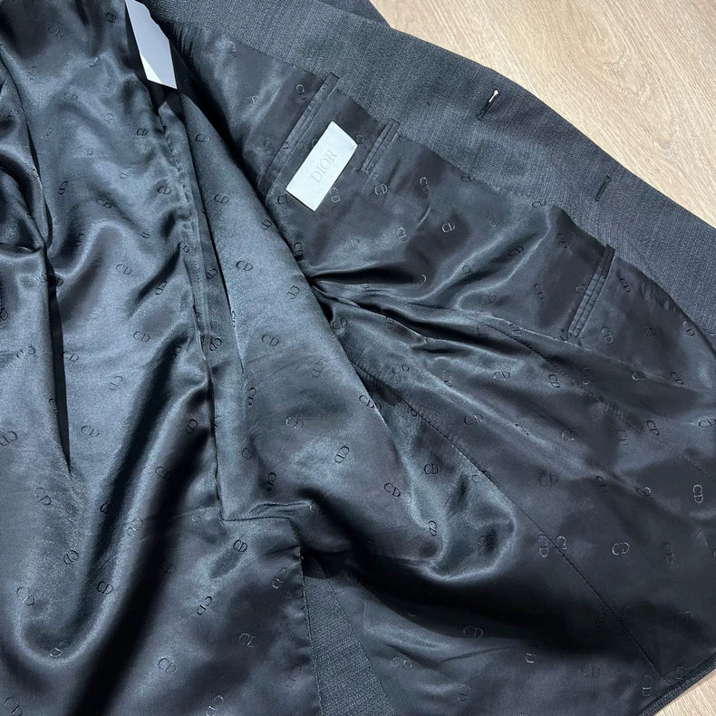 Dior Wool Blazer in Dark Pattern